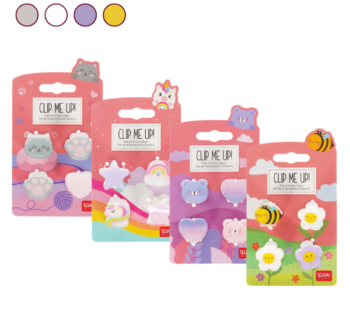 Set de 4 Mini Pinzas para Pelo Legami 4 modelos