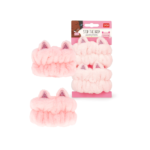 Muñequeras Antigotas para Rutina Facial Kitty Legami