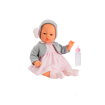 Koke Vestido Rosa Chaqueta Gris muñeco 36 cm ASIVIL