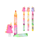 Subrayador con Figura de Unicornio Ylvi iluminador 3 en 1