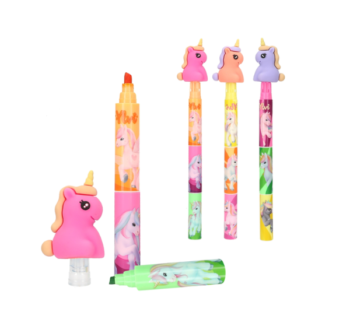 Producto: Subrayador con Figura de Unicornio Ylvi iluminador 3 en 1