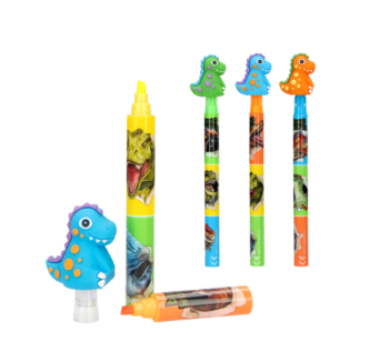 Producto: Subrayador con Figura de Dinosaurio Dino World iluminador 3 en 1