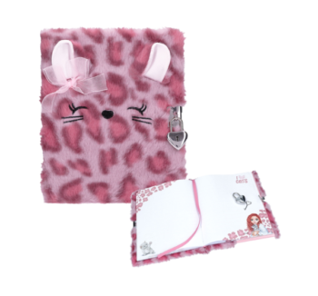 Producto: Diario con Candado Cosy Cat Rosa TopModel peluche gato