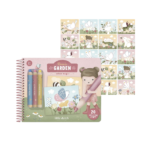 Libro Mágico con Lápices Jardín de Rosa Little Dutch