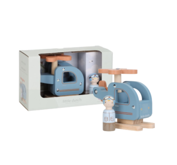 Helicóptero de Madera FSC Little Dutch