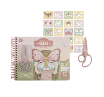 Libro Recorta y Pinta de Máscaras Little Dutch