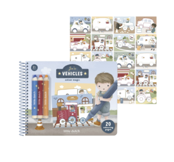 Libro Mágico con Lápices Vehículos Little Dutch