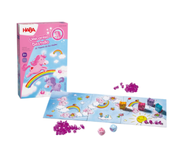 Unicornio Destello El Tesoro de las Nubes HABA juego infantil