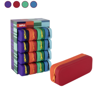 Estuche de Silicona Bicolor Neón APLI