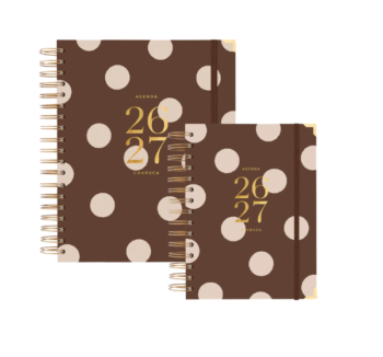 Producto: Agenda diaria 26/27 Chocolate Love Charuca en los dos tamaños