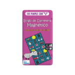 Juego de viaje bingo de carretera en caja de lata