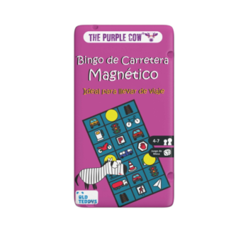 Juego de viaje bingo de carretera en caja de lata