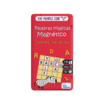 Juego de viaje palabras cruzadas en caja de lata