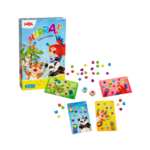 ¡HURRA! Juego de Cartas con fichas de confeti de colores