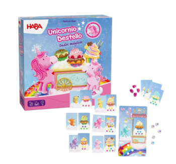 Unicornio Destello Dados Mágicos juego infantil HABA