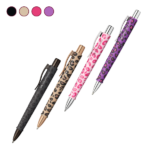 Bolígrafo Poly Ball Leo Urban Jungle Faber Castell estampado leopardo en 4 modelos diferentes