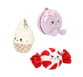 Accesorio kawaii TopModel para mochilas infantiles de peluche en los 3 modelos