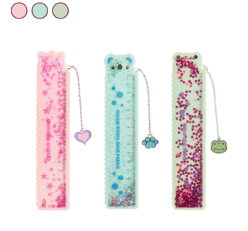 Producto: Regla Glitter 15cm con Colgante Back2Fun en los 3 modelos