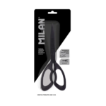 Blíster Tijeras de Oficina 20cm MILAN Shadow Negro
