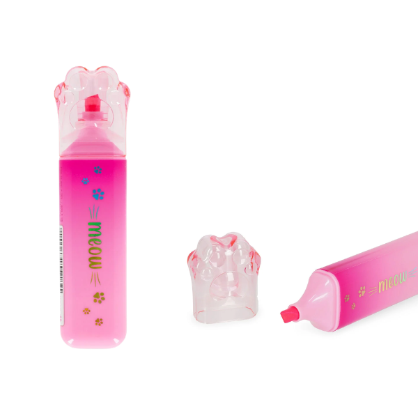 Subrayador Meow de Legami - Librería Campoamor Subrayador Meow de Legami rosa