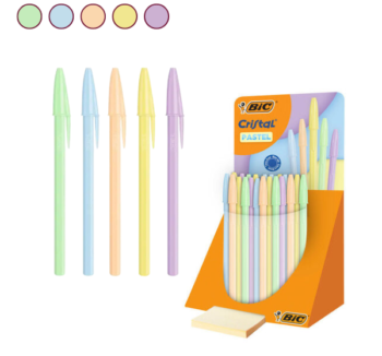 Producto: Bolígrafo Cristal Pastel BIC en los 5 modelos
