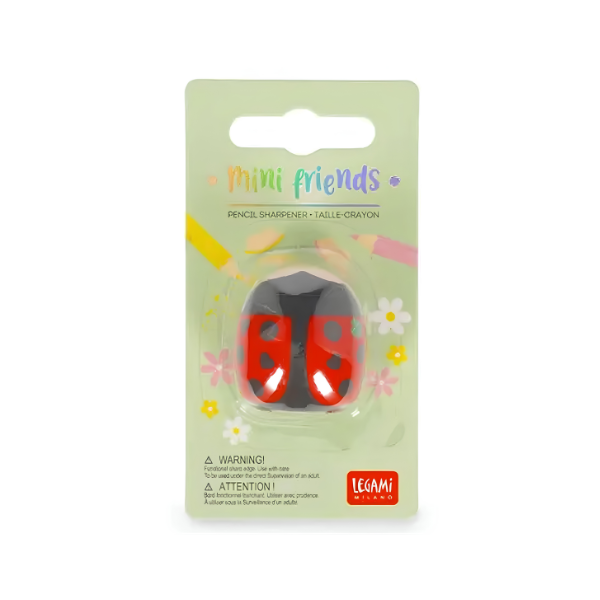 Sacapuntas de Mariquita (Ladybug) de Legami - Librería Campoamor Sacapuntas para dibujo y coloreado