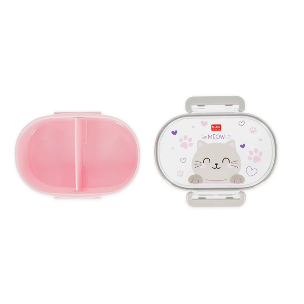 Fiambrera para Merienda Kitty Legami - Librería Campoamor Fiambrera con separador Legami