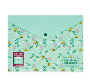 Carpeta para Documentos A4 Bee Legami con estampado de abejas