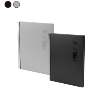 Cuaderno MILAN Shadow A4 con espiral metálica y tapa dura