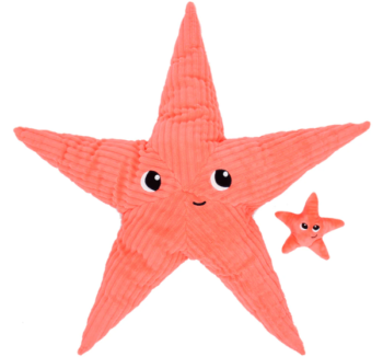 Peluche Estrella de Mar con Bebé Ptipotos Coral