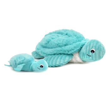 Peluche Tortuga con Bebé Ptipotos Azul