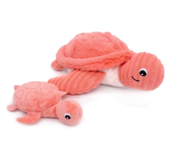 Peluche Tortuga con Bebé Ptipotos Coral