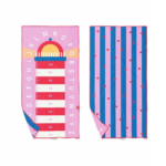 Toalla Microfibra M Faro Rosa reversible