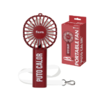 Ventilador Portátil "Puto calor" Granate