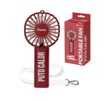 Ventilador Portátil "Puto calor" Granate