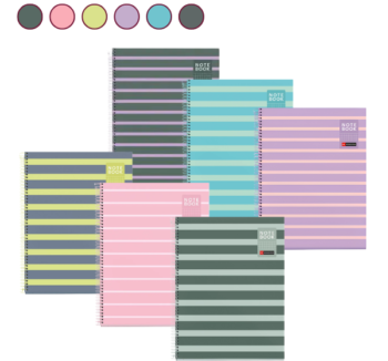 Cuaderno A4 IT'S A MATCH disponible en varios colores