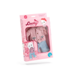 Conjunto de Ropa para Peluche Lucky Kitty Cerezas de Punto