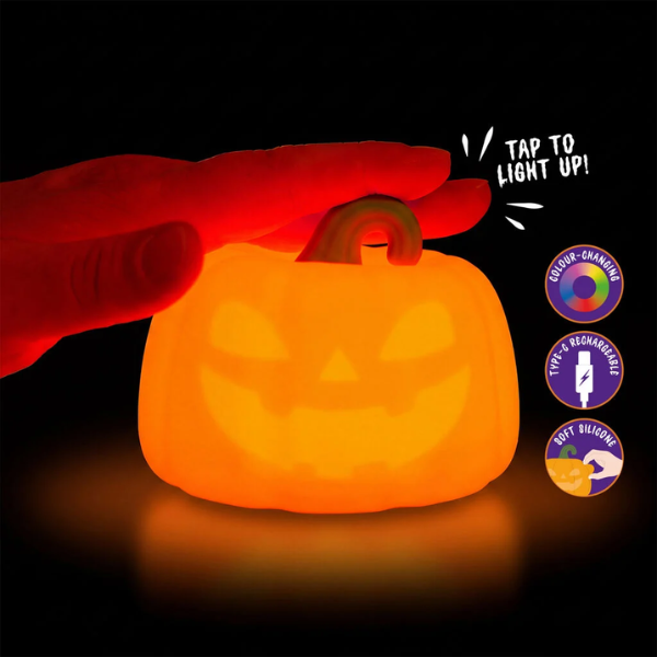 Luz Led Recargable de Silicona Halloween 2026 Legami - Librería Campoamor Lámpara LED de calabaza Halloween 2026 Legami Soft Dreams