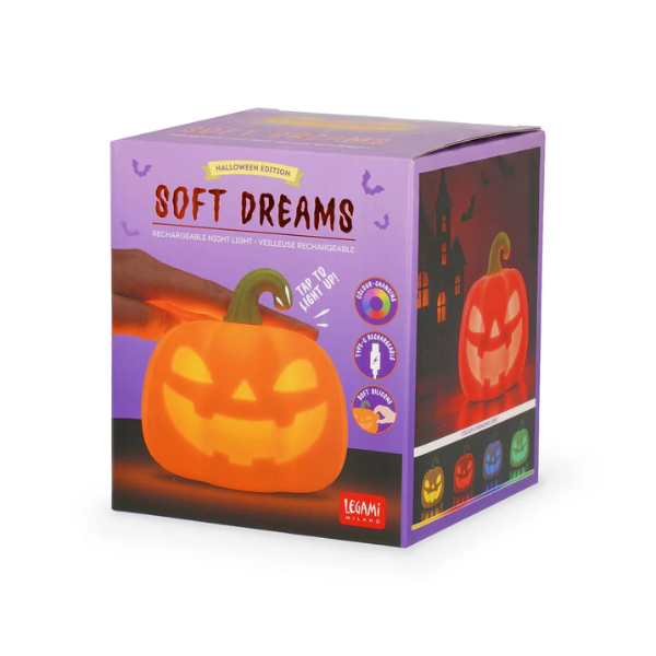 Luz Led Recargable de Silicona Halloween 2026 Legami - Librería Campoamor Luz LED táctil de silicona para Halloween Legami