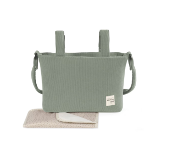 Bolso Canastilla Pana Walking Mum Gala Mint