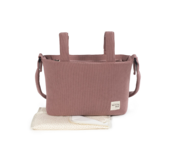 Bolso Canastilla Pana Walking Mum Gala Granate