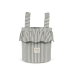 Bolso Bucket Praliné Rayas Matcha Walking Mum para carrito de bebé.